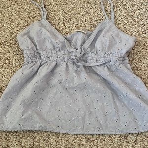 John Galt - blue crop tank